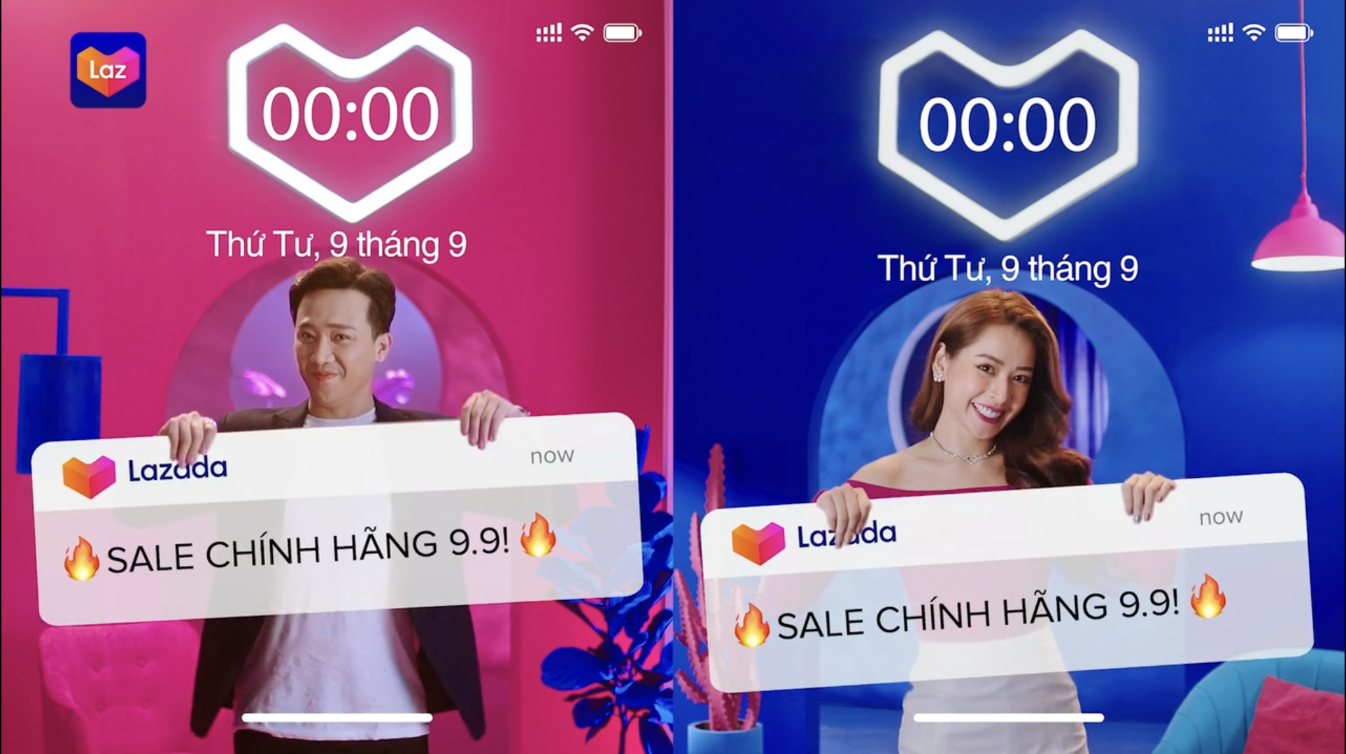 TVC LAZADA 9.9 – TRẤN THÀNH x CHI PU